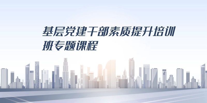 基层党建干部素质提升培训班