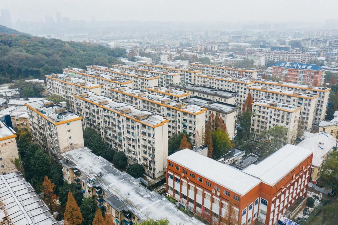 中南校园雪景